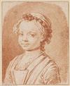 CHARLES ESCHARD (Caen 1748-1810 Paris) Two red chalk portrait drawings.